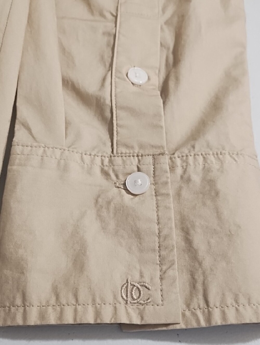 NWT Derek LamSafari Wrap Shirt Dress Tan Soft Lightweight Cotton - Picture 12 of 14